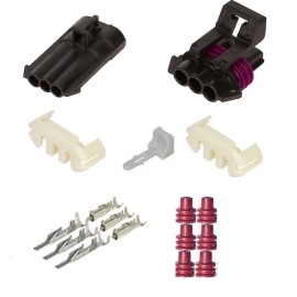 MJM NATIONAL METRI-PACK 150 SERIES 3 CONDUCTOR CONNECTOR SET OR KIT 18-16 GA. 3-Pin