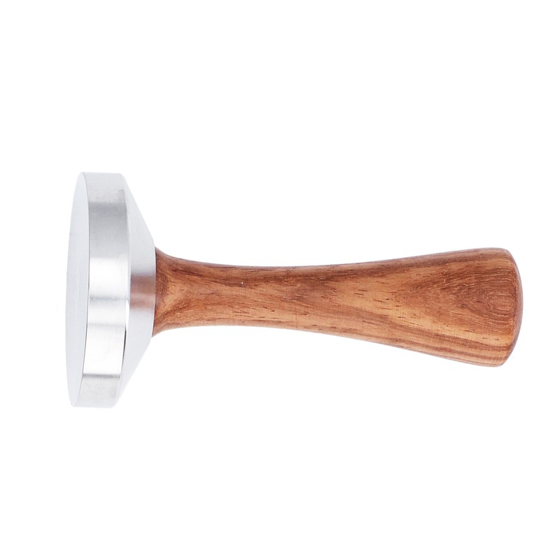Coffee Tamper Stainless Steel Base Wooden Handle Heavy Duty Coffee