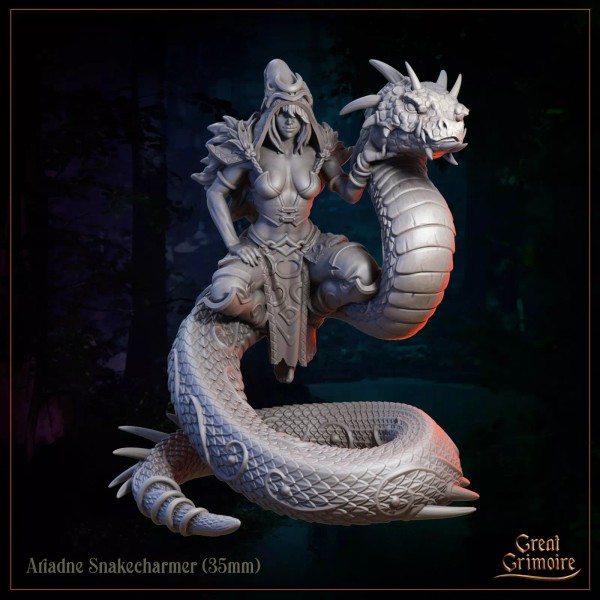 Unbranded Ariadne Snakecharmer Snake Lady Sorcerer Wizard Druid Miniature |