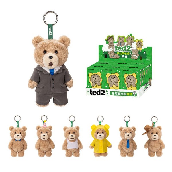 Ted2 Teddy Bear Action Plush Pendant:_Whole Set