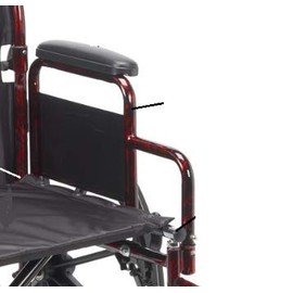 Drive Replacement Parts (Each Part Sold Seperately) Rebel Wheelchair RTLREB18-18. Red Desk Arm Frame - Left