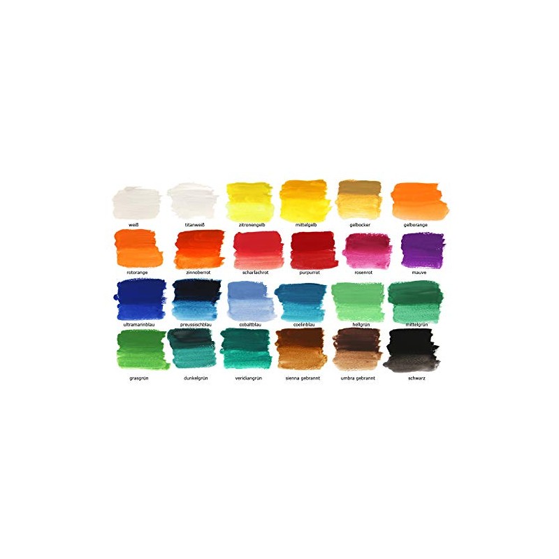 Gouache Paint Set 24 Tubes 12ml Original Magi Quality Fine