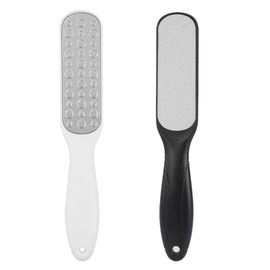 2 Pack Professional Foot File Rasp - Double Sided Foot Rasp - Pedicure Foot File with Double Sided Files - Remove Dead Skin (Black, White)