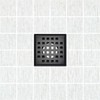 SereneDrains 304 Stainless Steel 4 Inch Square Matte Black Shower