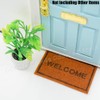 Odoria 1/12 Miniature Plants and Welcome Mats Doormat Dollhouse Decoration