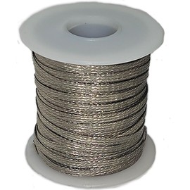 100 Feet - Reinforced Tinned Copper Braid - Perfect for Glass Projects and More