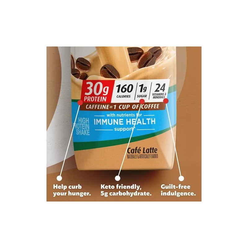 Premier Protein Café Latte Café Latte Pack/15 Malteadas