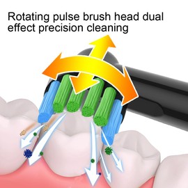 8pcs Professional Toothbrush Replacement Heads, Compatible with Braun Oral-B Electric Toothbrush, Pro1000 /1500/100/500/Vitality/Genius X/7000/7500/8000/9600 Etc.