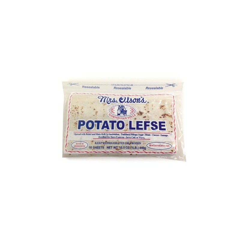 Mrs. Olson's Potato Lefse, 16oz (Pack of 4)