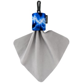 Spudz SPFD01-G4 6x6 Micro Fibre Lens Cloth In Pouch -Blue Lightning