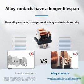 LiuBaiWuQuStars Automotive Relay 12V 40A, 5 Pin Relay with Wire Harness, Heavy Duty 12/16 AWG Copper Wires, 5-pin Relay Connector, for Cars and Trucks，Motorcycles, and Ships (2-Pack)