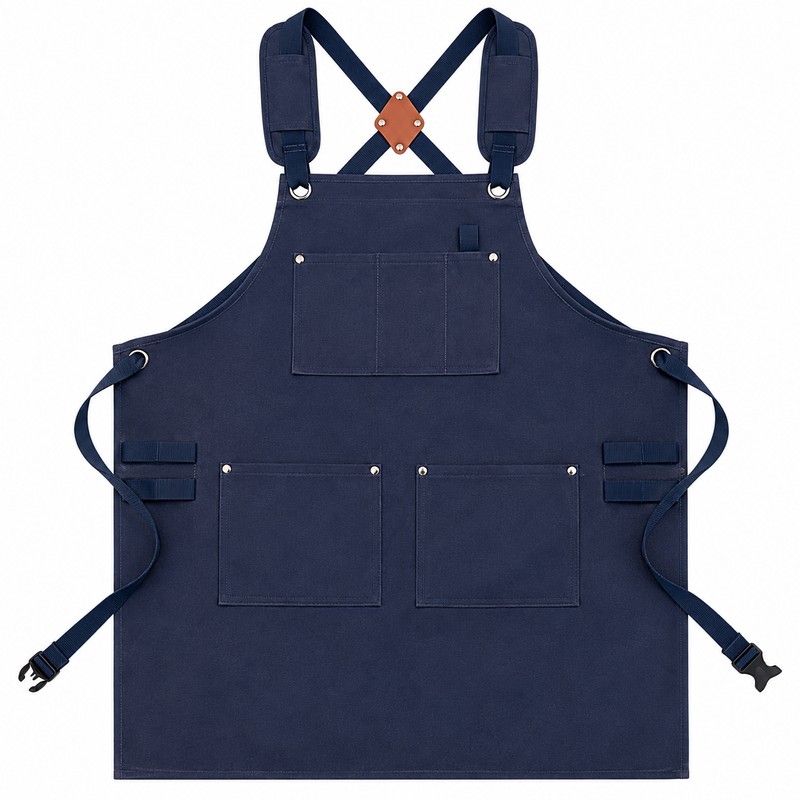 Canvas Work Apron for Kitchen & Gardening – Adjustable Utility