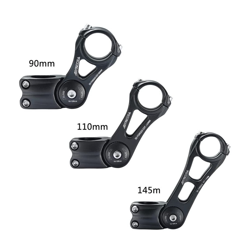 Bynccea Bicycle Stem Handlebar Riser Extension 0-70 Degrees 31.8 mm