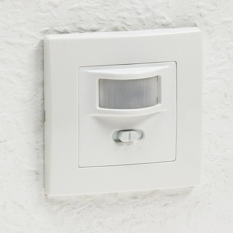 Motion Detector Sensor, Flush-Mounted Installation, LED Suitable, 9 Metre Range,