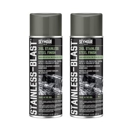16-54 Seymour Stainless-Blast, Specialty Automotive Stainless Steel Spray Paint net 12 oz. (Pack of 2)