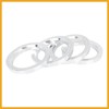 Partuto 4pcs 73.1 to 57.1 mm Aluminium Alloy Car Hub
