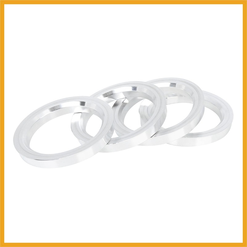 Partuto 4pcs 73.1 to 57.1 mm Aluminium Alloy Car Hub