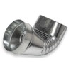 HVAC Premium Round to Oval Elbow Boot | Galvanized Sheet