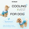 PETRIUM Dog Cooling Vest - Cute, Lightweight, Breathable, Reflective Cooling