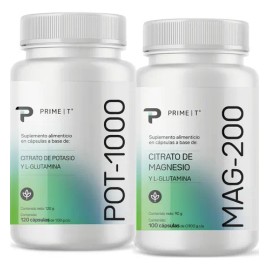 Potasio Pot-1000 Y Magnesio Mag-200 Combo Primetech Sabor Sin sabor