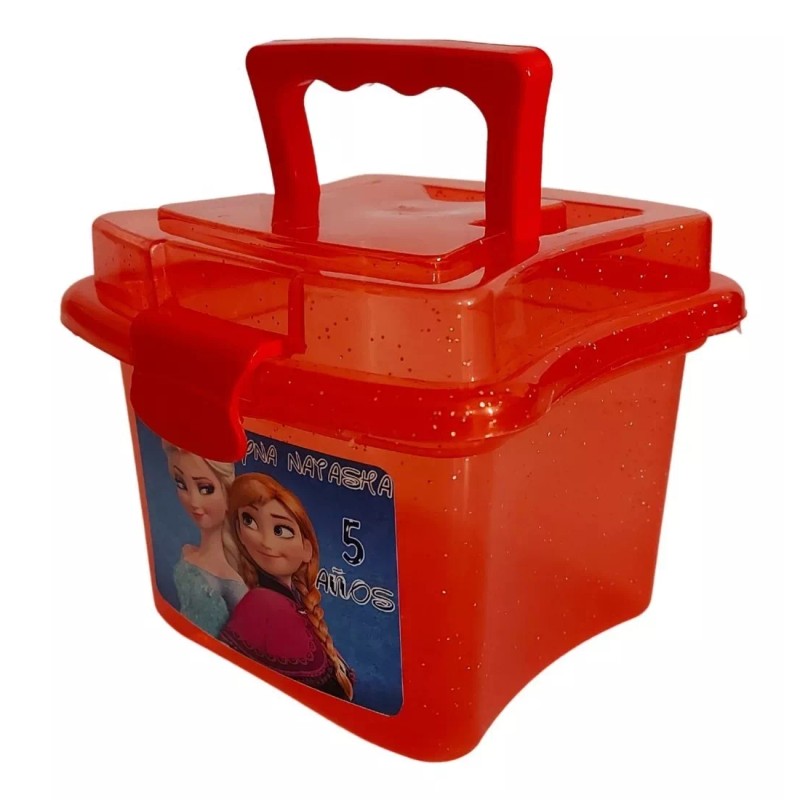 Caja Fiesta Personalizada Dulcero Infantil Lonchera 5 Pzs