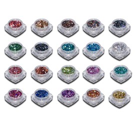 20 x Holo Mix Glitter Powder Mega Set Mermaid Mermaid Glitter