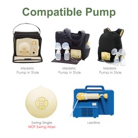 Maymom MyFit - Piezas de bomba de 27 mm compatibles con las piezas de extractor de leche Medela Flange Uso en Medela con estilo Medela Conector de ajuste personalizado