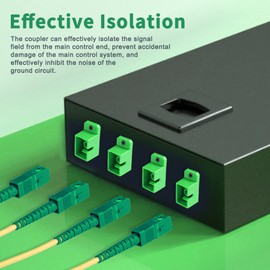 50Pcs SC-APC to SC-APC Couplers, Simplex Fiber Optical Adapters Cable Connectors