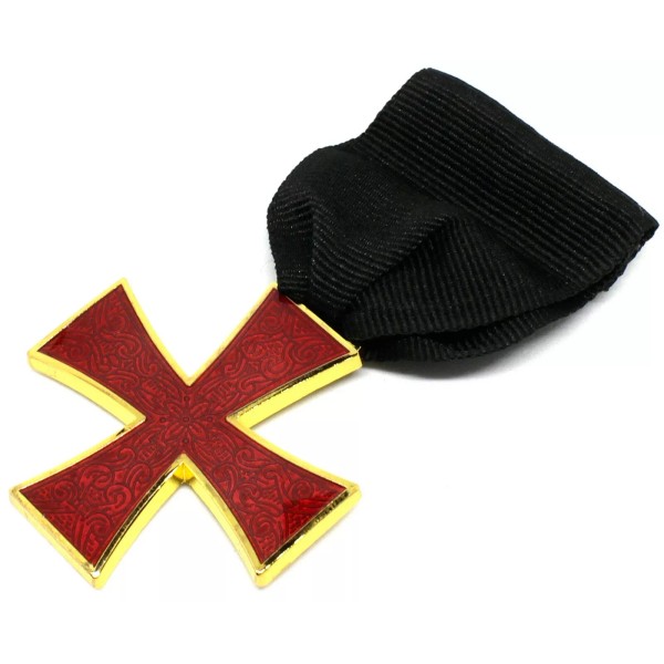 KNIGHTS TEMPLAR MASONIC ILLUSTRIOUS ORDER RED CROSS JEWEL DMP100