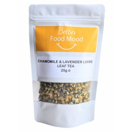 Better Food Mood Chamomile & Lavender Loose Leaf Tea 50g | No Caffeine | Bedtime Herbal Tea - Relax and Calm Your Senses