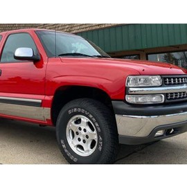 PIT66 Headlights Assembly, Compatible with 1999-2002 Chevy Silverado/ 2000-2006 Suburban Tahoe bumper Headlamp, Clear lens Chrome Housing Amber Reflector