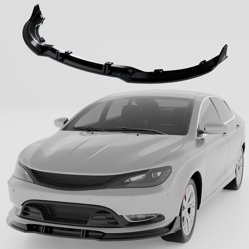NARPES Front Bumper Lip Splitter Compatible with Chrysler 200 200C
