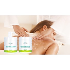 Professional Massage Cream for Physiotherapy | 1000 ml - For Sensitive Skin Wellness Moisturising Cream