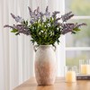 Ceramic Flower Vase 12 inch Farmhouse Rustic Vase Decorative Pottery