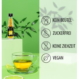 TEABALLS - Grüner Tee (1 x 15g) | 150 Teaballs | für 30-75 Tassen Tee | 100% reines Pflanzenextrakt | Bekannt aus: DAS DING DES JAHRES