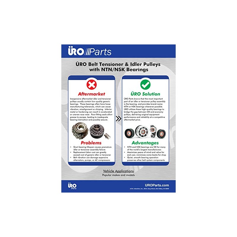 URO Parts 9135699 Accessory Belt Idler Pulley