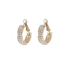Lymphatic Activity Hoop Earrings Lymphatic Drainage Hoop Earrings for Women Lymphvity Germanium Earrings Metiz Lymphatic Earrings (Gold)
