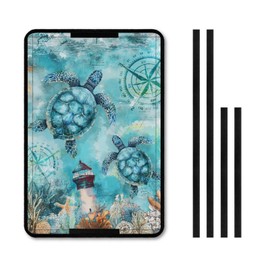 HUISEFOR Sea Turtle RV Door Window Shades for Inside Camper Blue Travel Trailer Door Blackout Window Shade 16x24 Replacement UV Rays Protection Gift for Holiday