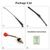 15.7" UTV Manual Windshield Wiper,Chikia Wiper for Can Am,Hisun,CFMOTO,golf cart,Polaris