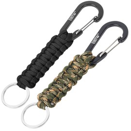 EOTW Keychain/key ring with snap hook, key ring with lock, D ring hook, hanger, survival kits, army, for travel bottle, car key, boys, girls, men, women
