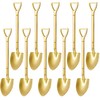 Comicfs 10 Pcs 4.7 Inches Gold Shovel Shape Demitasse Espresso