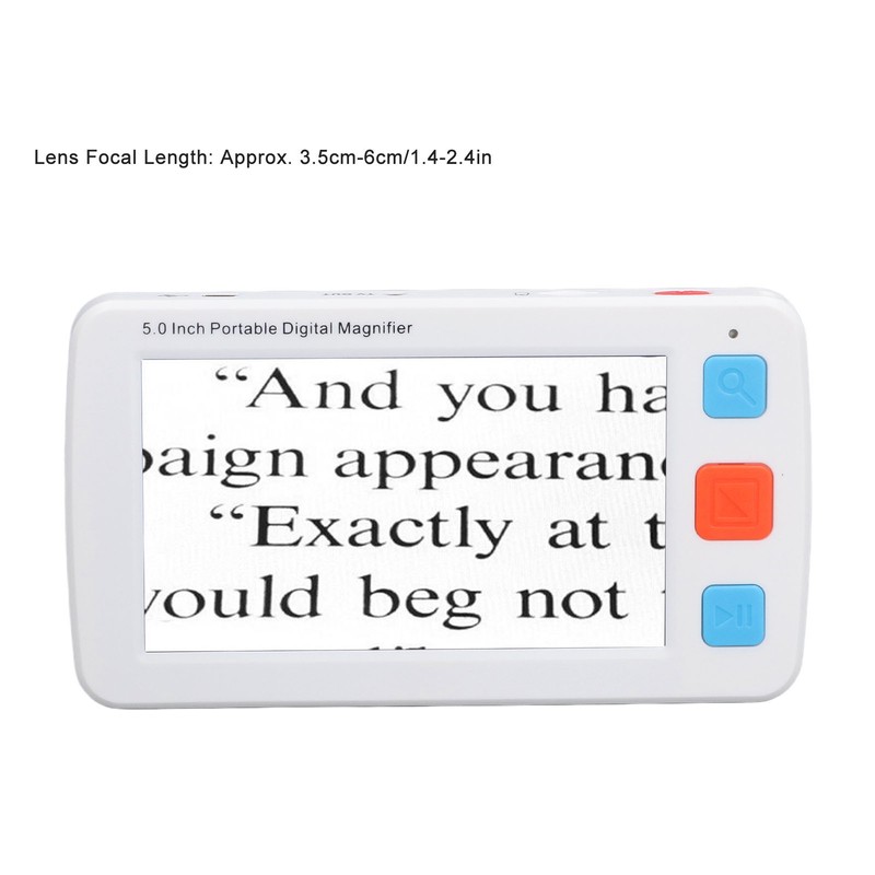 5.0in Electronic Digital Magnifier Portable Reading Aid 4X‑32X Zoom 17