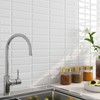 FunStick White Peel and Stick Backsplash for Kitchen Wall Tiles