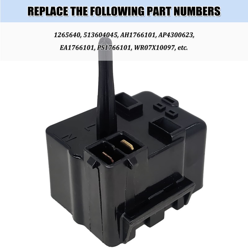 WR07X10097 Refrigerator Compressor Relay Overload Starter for GE Refrigerator Relay