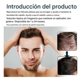 Esencia Anticaída Para El Cuidado Del Cabello Masculino-3pcs                                                                                          