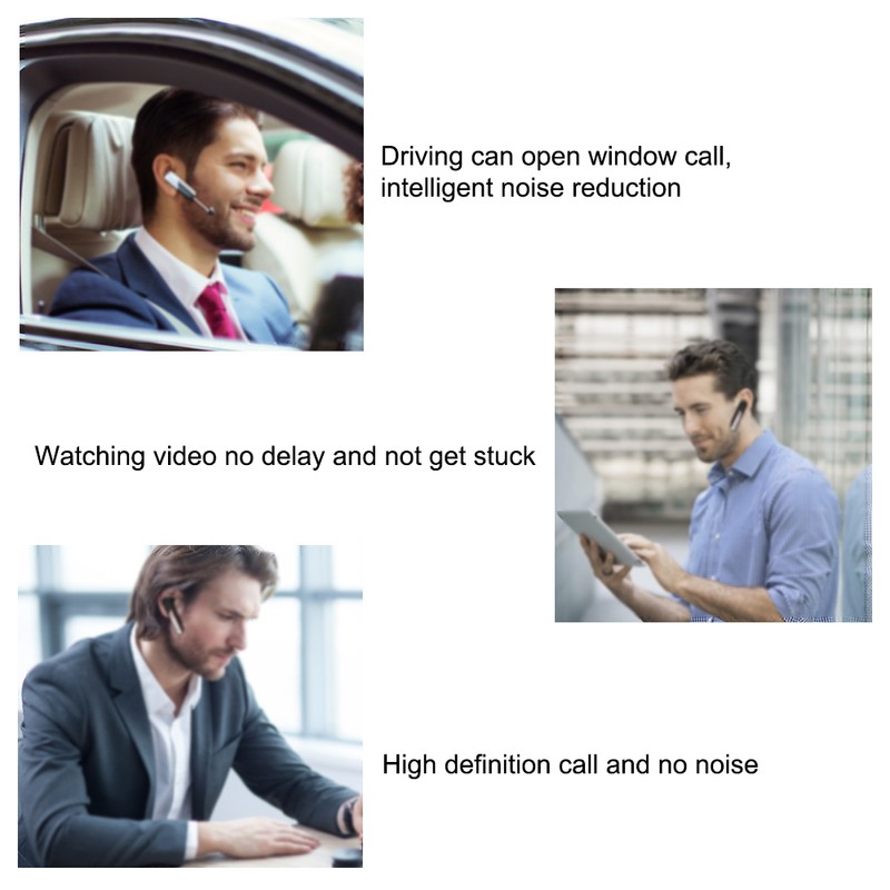 K80 Single Ear Car InEar Bluetooth Earphone Noise Reduction Wireless