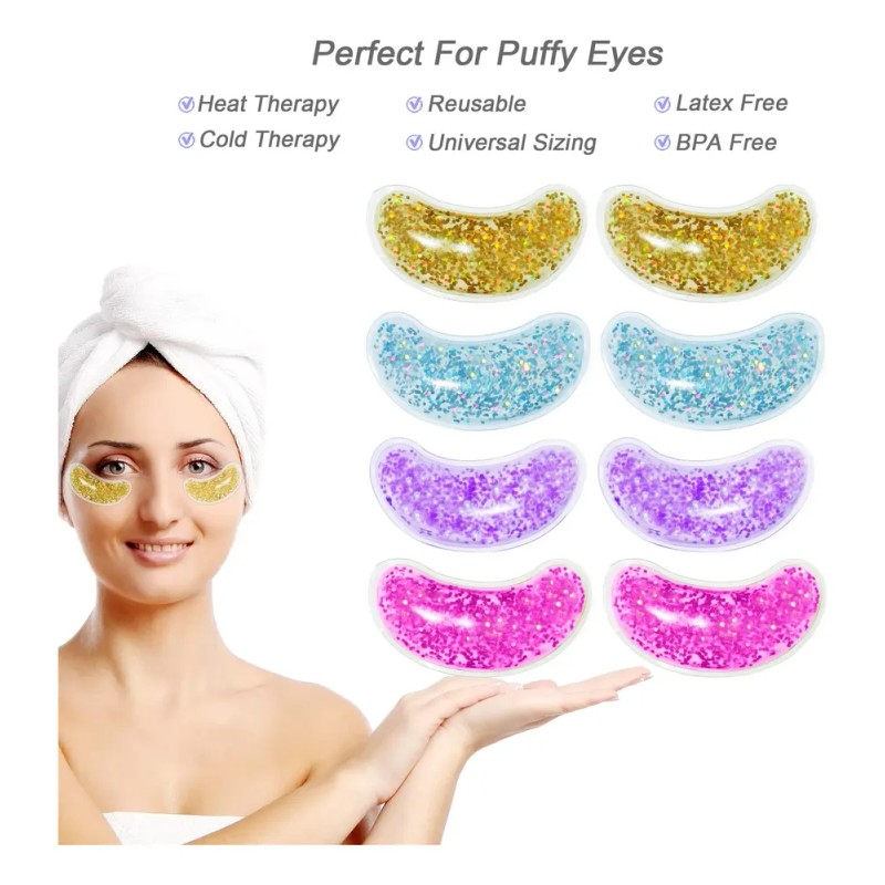 Mascarilla De Gel Con Hielo Reutilizable Para Debajo De Los