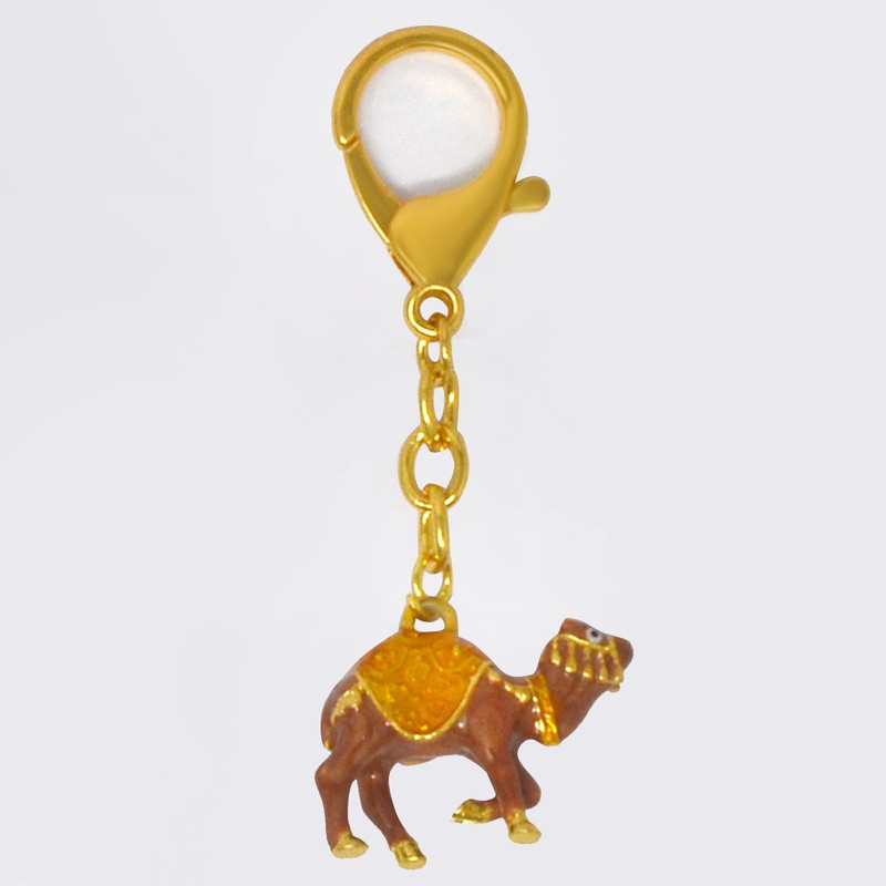 [YISHUI] （イスイ） キーホルダー 風水キーチェーン 駱駝 お守り 長寿 プレゼント 金運グッズ ビジネス