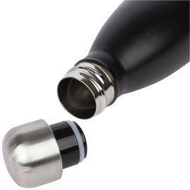 Aquatix Insulated Double Wall Vacuum Sealed Stainless Steel Sports Sport Bottle 25 Oz Black Gym Exercise Yoga Pilates Workout Bottles