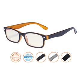 Blue Light Filter Eyeglasses,Reduce Eyestrain Readers,Anti Blue Rays,UV Protection,Computer Reading Glasses for Men Women
